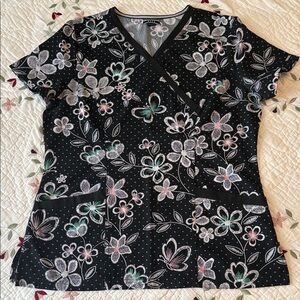 Ellie Black Floral Women's Blouse